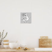 Tom en Jerry | Tom en Jerry Laughing Poster (Keuken)