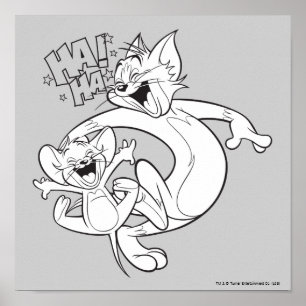 Tom en Jerry   Tom en Jerry Laughing Poster