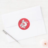 Tom en Jerry | Tom en Jerry Laughing Ronde Sticker (Envelop)
