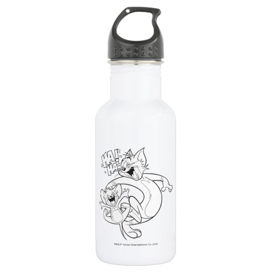 Tom en Jerry | Tom en Jerry Laughing Waterfles (Voorkant)