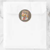 Tom en Jerry | Tom en Jerry Mashup Ronde Sticker (Tas)