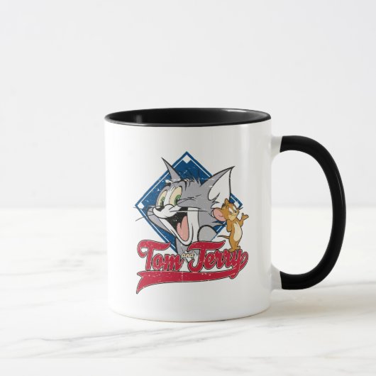 Tom en Jerry | Tom en Jerry op Baseball Diamond Mok (Rechts)