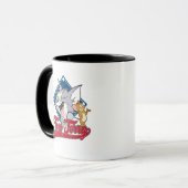 Tom en Jerry | Tom en Jerry op Baseball Diamond Mok (Voorkant links)