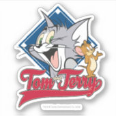 Tom en Jerry | Tom en Jerry op Baseball Diamond Sticker (Voorkant)