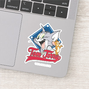 Tom en Jerry   Tom en Jerry op Baseball Diamond Sticker