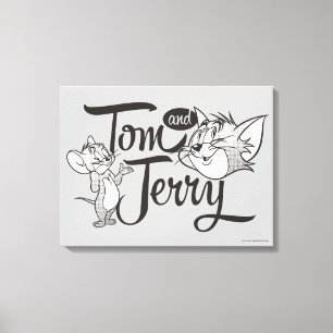 Tom en Jerry   Tom en Jerry View Sweet Canvas Afdruk