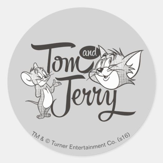 Tom en Jerry | Tom en Jerry View Sweet Ronde Sticker (Voorkant)