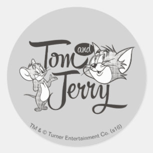 Tom en Jerry   Tom en Jerry View Sweet Ronde Sticker