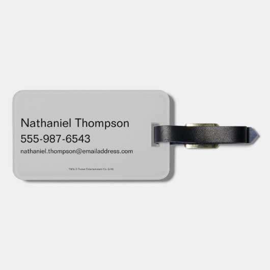 Tom en Jerry | Tom Says Nope Bagagelabel (Achterkant horizontaal)