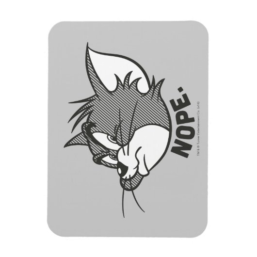 Tom en Jerry | Tom Says Nope Magneet (Verticaal)