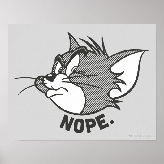 Tom en Jerry | Tom Says Nope Poster (Voorkant)
