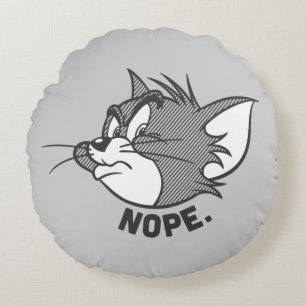 Tom en Jerry   Tom Says Nope Rond Kussen