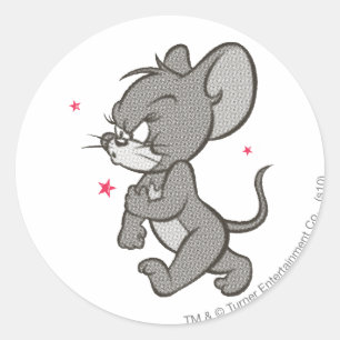 Tom en Jerry Tough Mouse 1 Ronde Sticker
