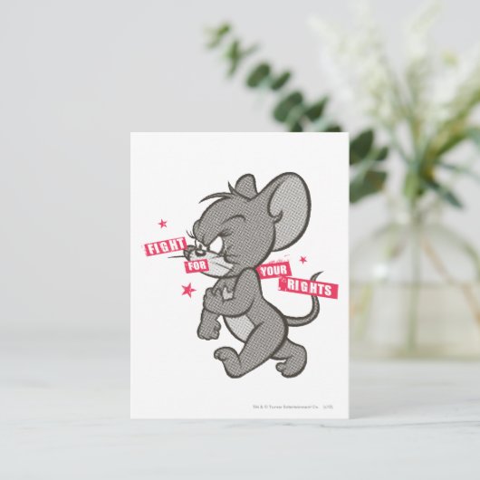 Tom en Jerry Tough Mouse 3 Briefkaart (Staand voorkant)