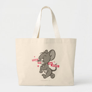 Tom en Jerry Tough Mouse 3 Grote Tote Bag