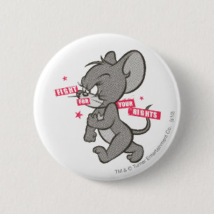Tom en Jerry Tough Mouse 3 Ronde Button 5,7 Cm