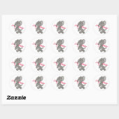 Tom en Jerry Tough Mouse 3 Ronde Sticker (Vel)