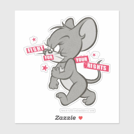 Tom en Jerry Tough Mouse 3 Sticker (Vel)