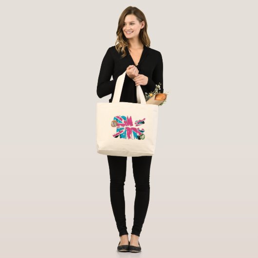 Tom en Jerry UK Overload Grote Tote Bag (Voorkant (model))