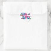 Tom en Jerry UK Overload Ronde Sticker (Tas)