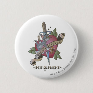Tom en Jerry Vijanden voor Altijd 2 Ronde Button 5,7 Cm