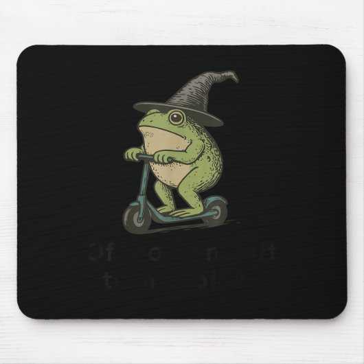 Tom Foolery Frog, grappige grillige Fr Muismat (Voorkant)
