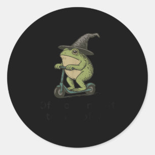 Tom Foolery Frog, grappige grillige Fr Ronde Sticker