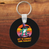 Tom Foolery Grappige Kikker Sarcasme Mannen Sleutelhanger (Voorkant)