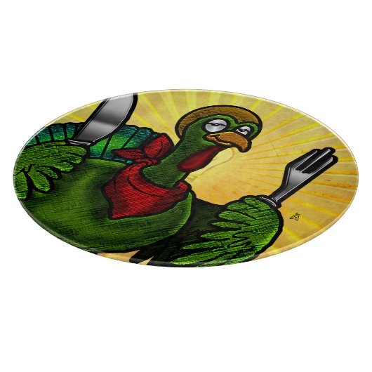 Tom Foolery (Grappige Thanksgiving Turkije) Charcu Snijplank (Hoek)