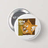 Tom Happy Face Ronde Button 5,7 Cm (Voorkant /achterkant)