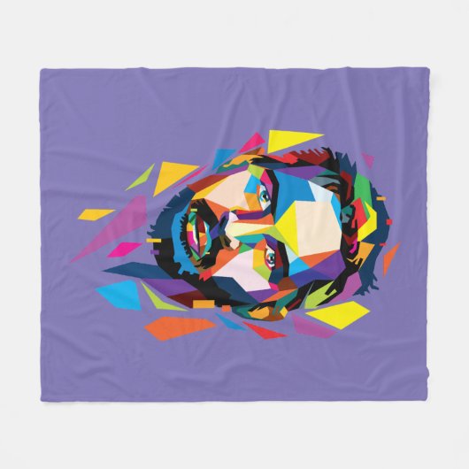 Tom Hardy wpap portrait Fleece Deken (Voorkant (Horizontaal))