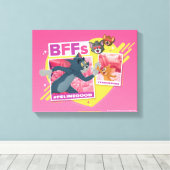 Tom & Jerry BFFs Foto Emoji Collage Canvas Afdruk (Insitu (Houten vloer))