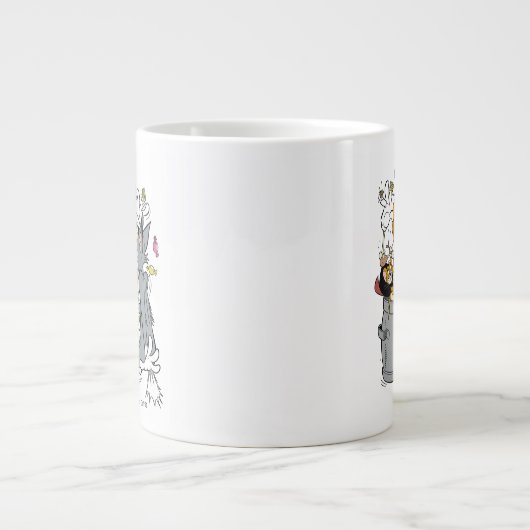 Tom & Jerry | Boo aan Tom Extra Grote Beker (Voorkant)