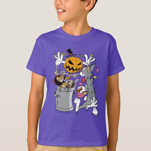 Tom & Jerry | Boo aan Tom T-shirt (Voorkant)