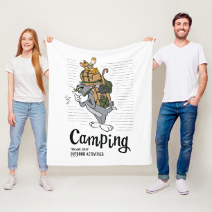 Tom & Jerry Camping Fleece Deken