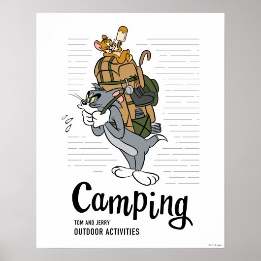 Tom & Jerry Camping Poster (Voorkant)