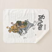 Tom & Jerry Camping Sherpa Deken (Voorkant (horizontaal))