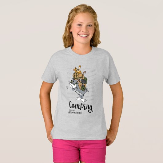 Tom & Jerry Camping T-shirt (Voorkant volledig)