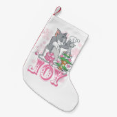 Tom, Jerry en Nibbles die Joy decorteren Kleine Kerstsok (Voorkant (Hangend))