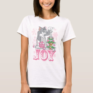 Tom, Jerry en Nibbles die Joy decorteren T-shirt
