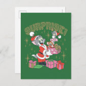 Tom, Jerry en Nibbles Holiday Feestdagenkaart (Voorkant / Achterkant)