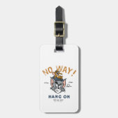 Tom & Jerry Golfing "No Way" Bagagelabel (Voorkant verticaal)