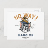 Tom & Jerry Golfing "No Way" Briefkaart (Voorkant / Achterkant)