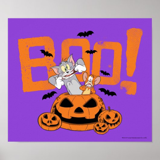 Tom & Jerry | Happy Halloween Boo Poster (Voorkant)