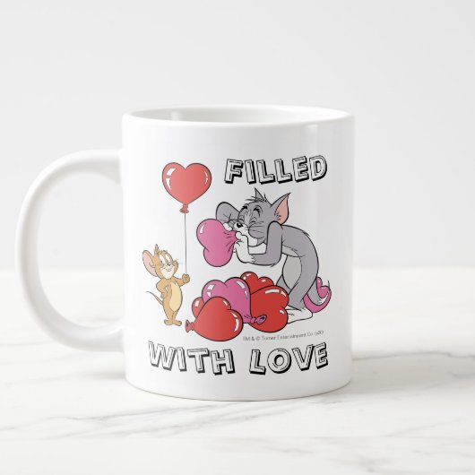 Tom & Jerry Inflate Valentijn Heart Balloons Extra Grote Beker (Links)