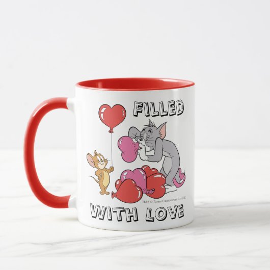 Tom & Jerry Inflate Valentijn Heart Balloons Mok (Links)