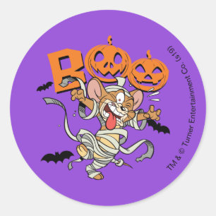 Tom & Jerry   Jerry is zo eng Ronde Sticker