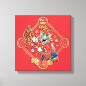 Tom & Jerry Lighting Firecrackers Canvas Afdruk (Voorkant)