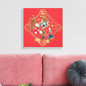 Tom & Jerry Lighting Firecrackers Canvas Afdruk (Insitu (Woonkamer))