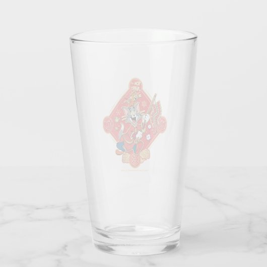 Tom & Jerry Lighting Firecrackers Glas (Achterkant)